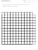 7th Grade Mathematics Integer Multiplication Chart