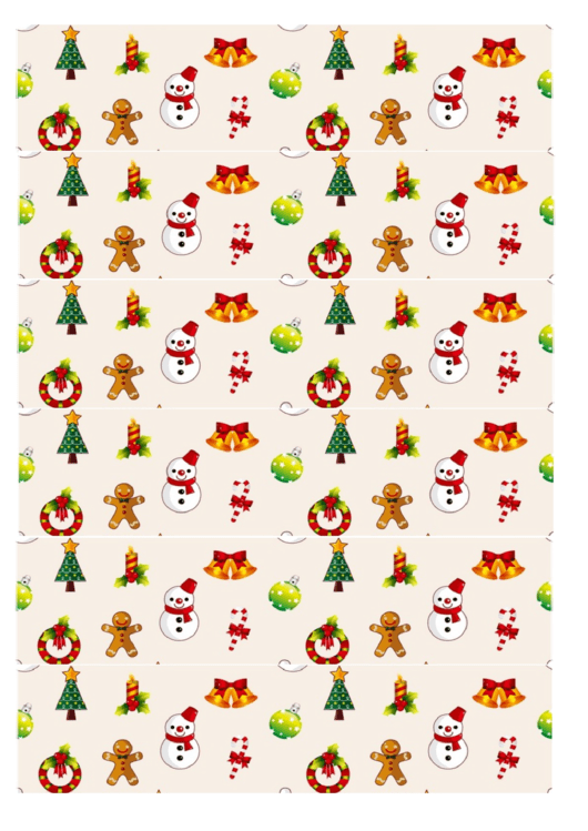 Christmas Symbols Paper Chain Template Printable pdf