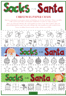 Socks For Santa Christmas Activity Book