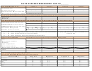 Auto Expense Worksheet Template