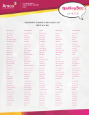 Seventh Grade Spelling List (200 Words)