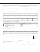 Application To District Director Of Us Customs Service To File C.f. 301