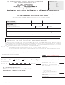 Application For Certified Verification Of A Dissolution Of Marriage Printable pdf