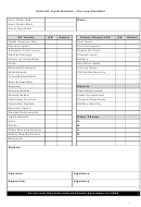 Fork Lift Truck Routine/pre Use Checklist Template Printable pdf