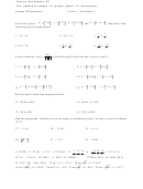 'vectors' Algebra Worksheet
