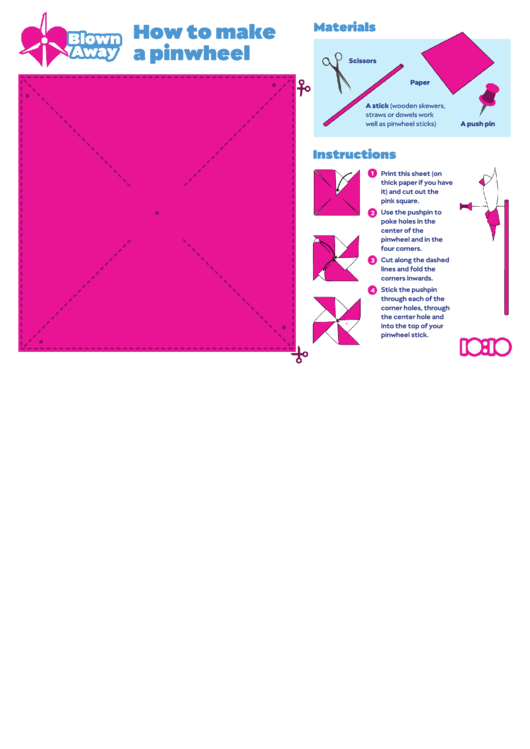 Pinwheel Template Printable pdf
