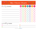 Daily Chore Chart Template For Teens