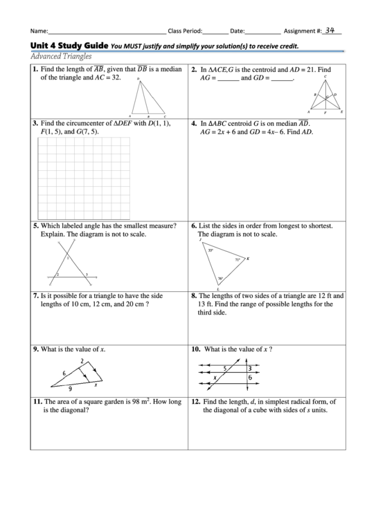 Trigonometry Angles Worksheet
