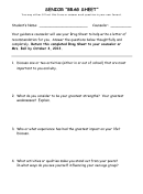 Senior Brag Sheet Printable pdf