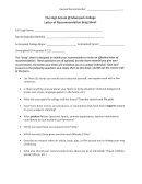 Letter Of Recommendation Brag Sheet