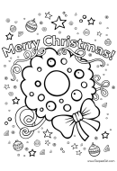 Merry Christmas & New Year Coloring Sheets