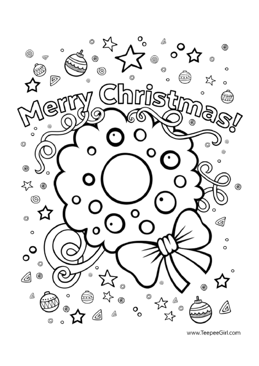 Merry Christmas & New Year Coloring Sheets Printable pdf
