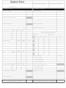 Blank Business Balance Sheet Printable pdf