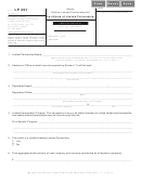 Fillable Lp 201 - Certificate Of Limited Partnership - Illinois Secretary Of State Printable pdf