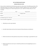 Student Reflection Form
