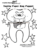 Toothy Paper Bag Puppet Template