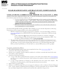 Form Af-3 - Affidavit Of Compliance