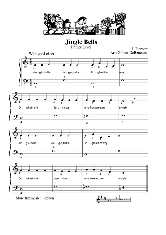 Jingle Bells - G Major Printable pdf
