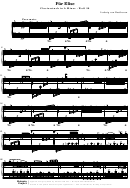 Fur Elise (clavierstuck In A Minor) Ludwig Van Beethoven
