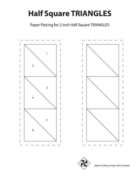 Half Square Triangle Paper Printable Pdf Download