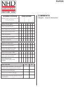 Student Evaluation Form - History