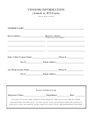 Vendor Information Form
