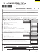 Fillable Form N-30 - Corporation Income Tax Return - 2012 Printable pdf