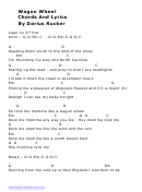 Wagon Wheel Chords And Lyrics By Darius Rucker