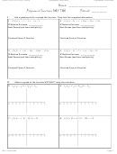 Polynomial Functions Printable pdf
