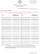 Palm Beach County Food Bank Sign-in Sheet