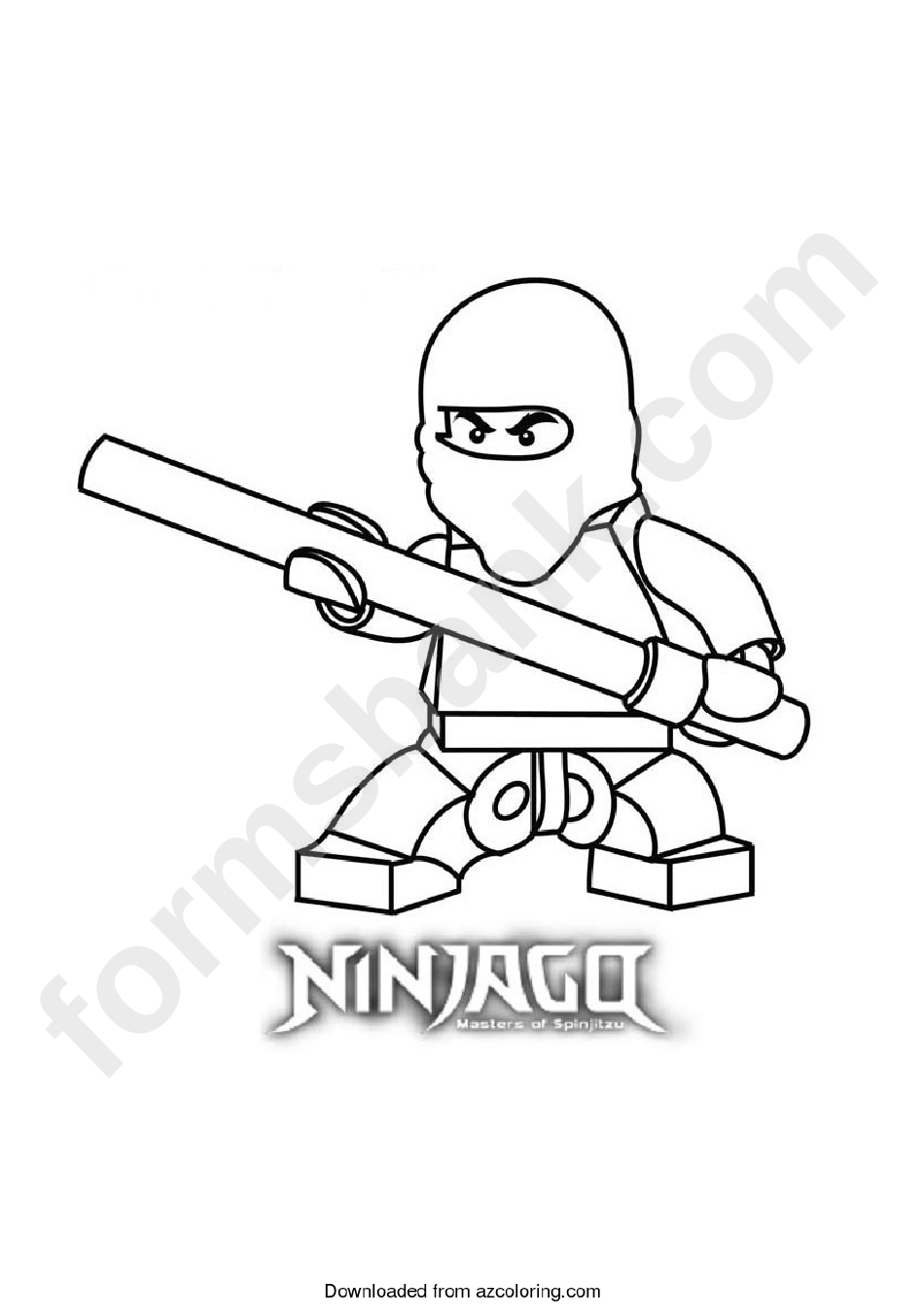 Lego Ninjago Coloring Sheet