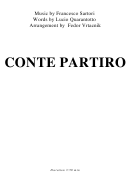 Conte Partiro - Francesco Sartori