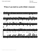 When I Am Laid In Earth (dido's Lament) - M. Moreta