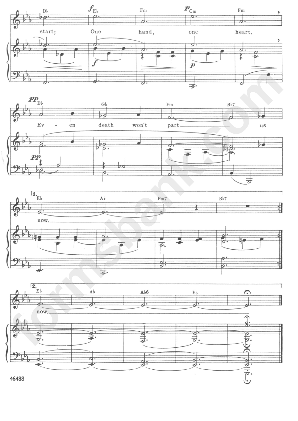 Gina Sanders - One Hand, One Heart (West Side Story) Sheet Music