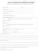 Viet Center Space Request Form