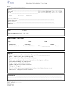 Abortion Scheduling Template