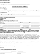 Notice Of Commencement Form - State Of Florida, County Of Nassau