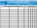 Guest Sign-in Sheet Template