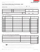 Form 5121 - City Of Detroit Withholding Tax Schedule - 2016