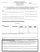 Income Tax Refund Request Form - City Of Springfield, Ohio
