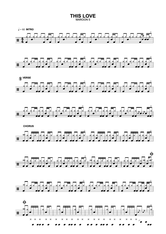 This Love - Maroon 5 Printable pdf