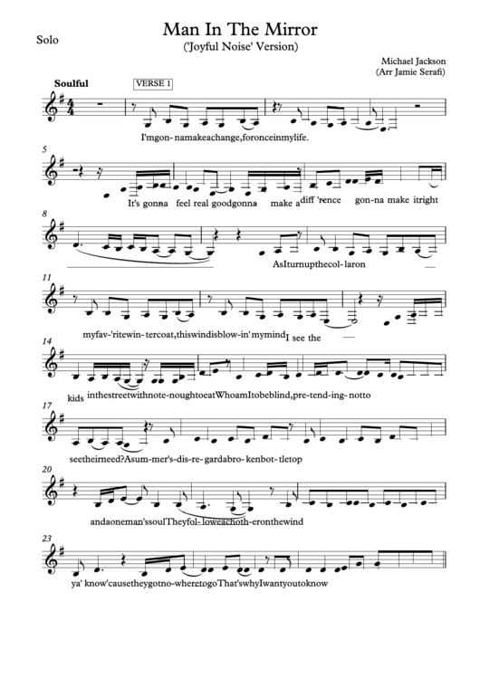 Man In The Mirror Joyful Noise Version Printable Pdf Download Click on the download button: formsbank