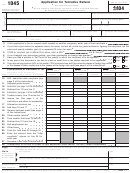 2004 Form 1045 - Application For Tentative Refund