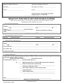 Request For Military Discharge Papers Template