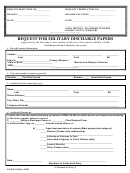 Fillable Request For Military Discharge Papers Template Printable pdf