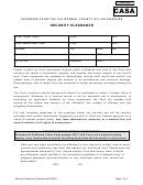 Security Clearance Form - Casa Of Los Angeles