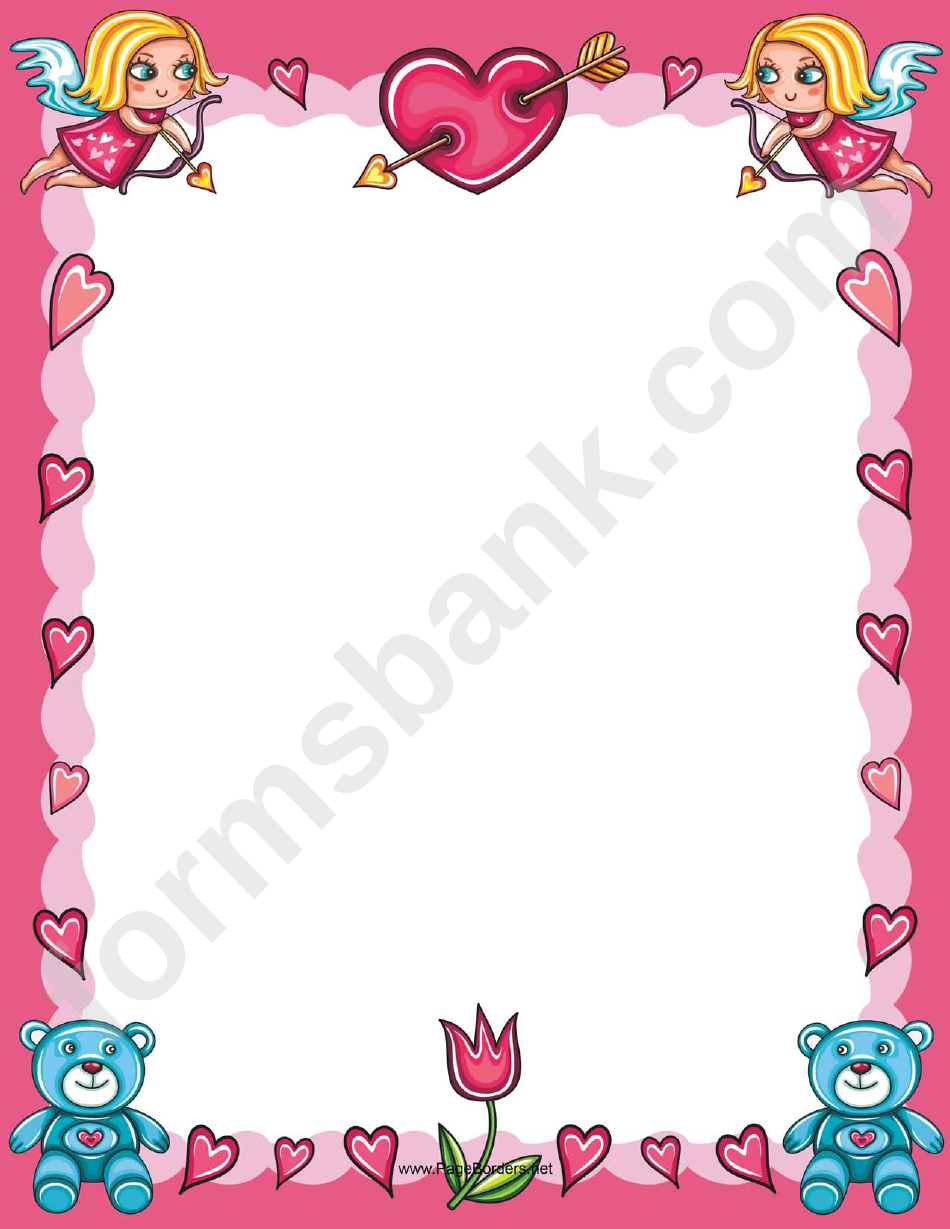 Cupids, Hearts And Teddy Bears Valentine