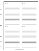 Monthly Planner Page Template