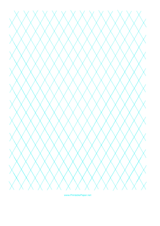 Diamond Graph Paper - 1 Inch Printable pdf