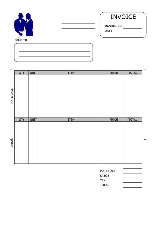 Civil Engineer Invoice Template Printable pdf